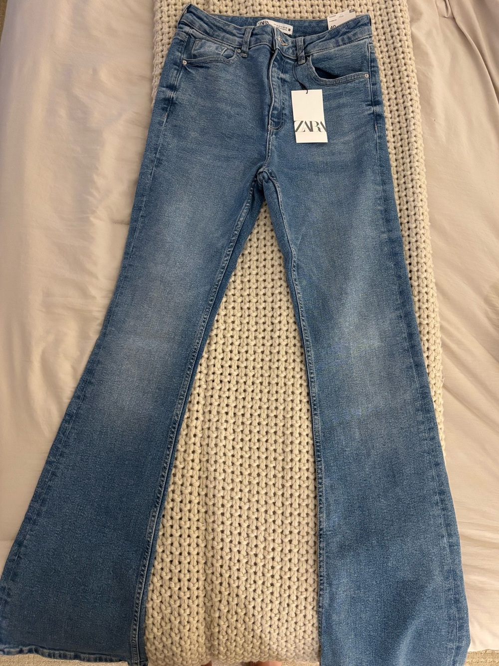 ZARA FLARE Z1975 JEANS WITH A HIGH WAIST